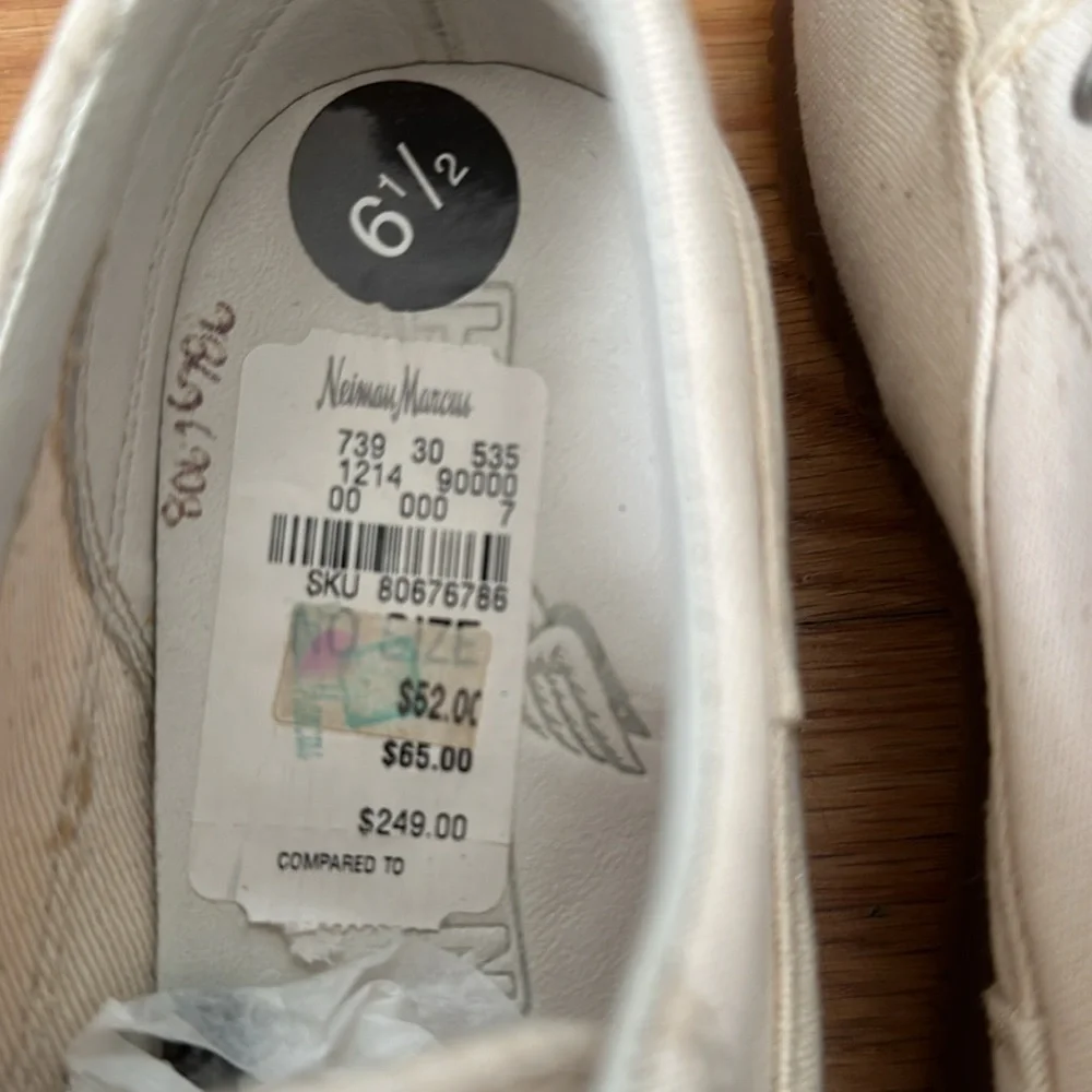 Hogan by TOD'S Scarpa H. Easy Donna Khaki Canvas Sneakers Shoes US 6.5 - Picture 9 of 10